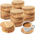 LANIAKEA 50PCS Unfinished Square Wood Coasters 4 Inch Wooden Coasters by Unknown