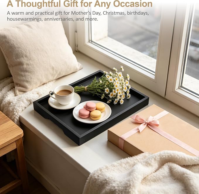 Bamboo Breakfast Trays with Folding Legs, laptops and serving in bed or on sofa. - Image 8