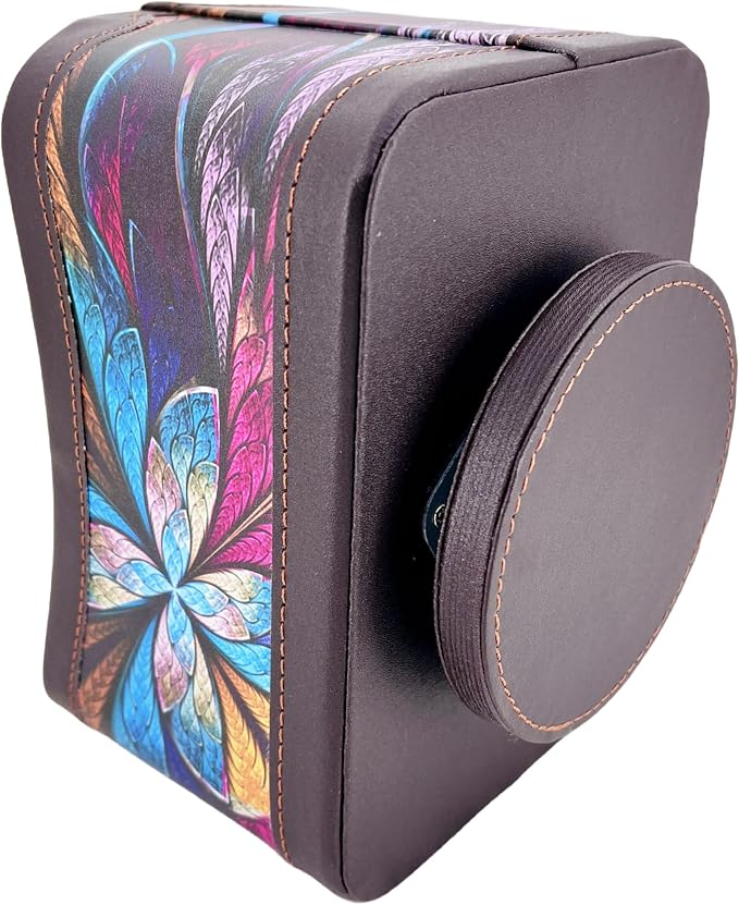 PU Leather Remote Control Holder, 360 Degree Spinning Desk TV Remote Caddy - Image 5