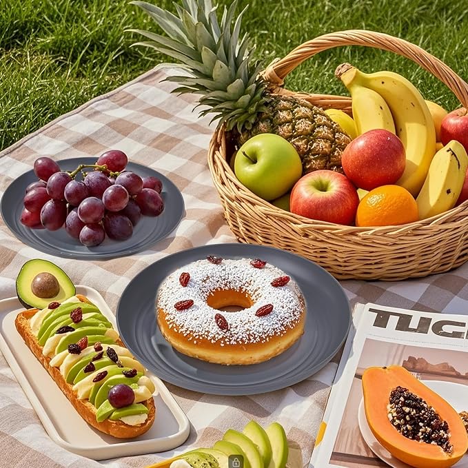 Wheat Straw Dinnerware Sets, Unbreakable Dinner Plates - Image 2