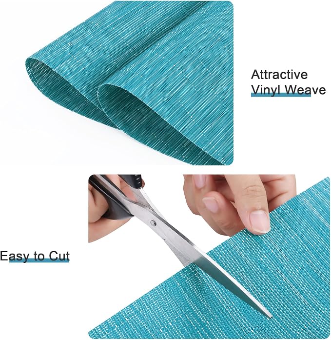 SHACOS Wedge Shape Placemats Set of 4 Round Table Placemats Heat Resistant - Image 9