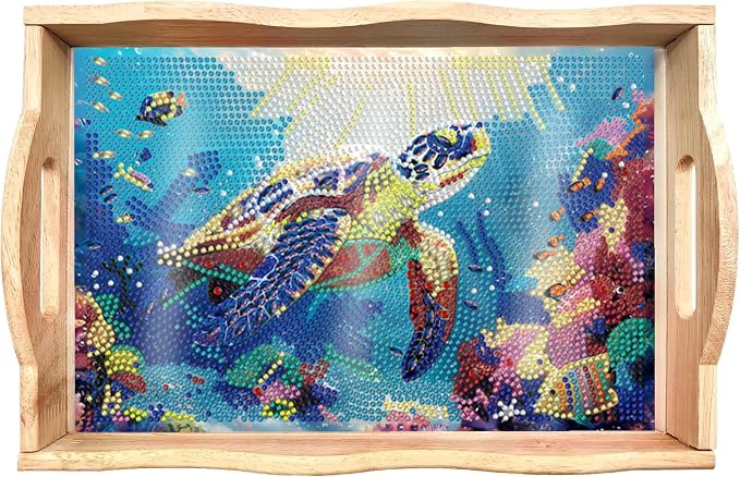 EWJRNSF Diamond Art Kits for Adults Wooden Serving Trays by EWJRNSFDiamondPainting