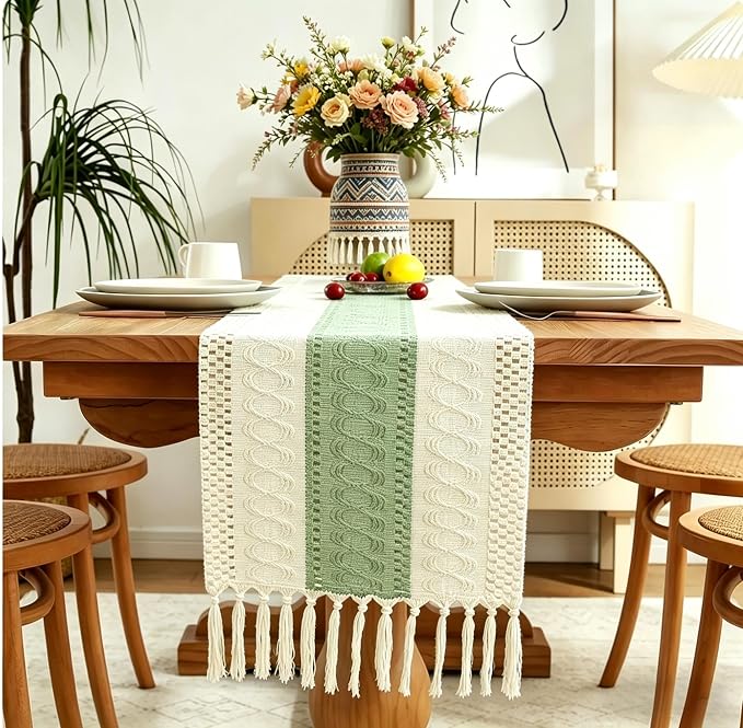 Boho Table Runner for Home Decor - Image 3