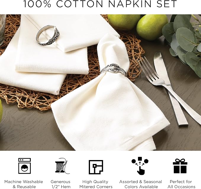 DII Chambray Kitchen, Tabletop Collection, Napkin Set - Image 8