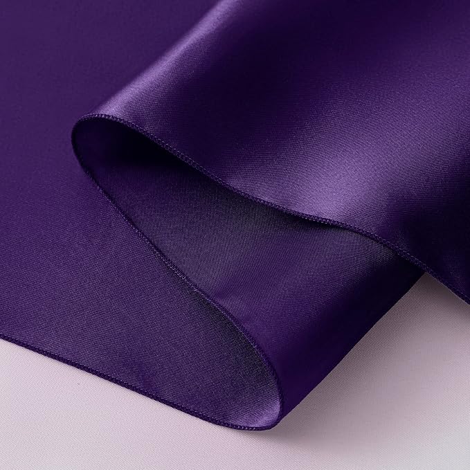 Horbaunal 24 Pack Purple Satin Table Runner 12 x 108 Inch | Smooth Table Runners - Image 7