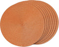 FunWheat Round Braided Placemats Set of 8 Table Mats by FunWheat