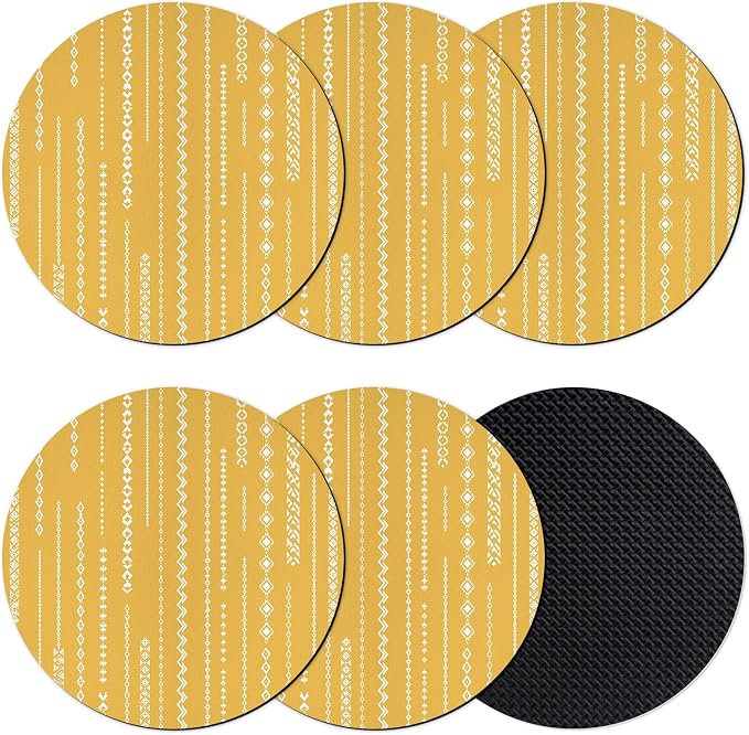 Bohemia Coasters Set of 6, Absorbent Coasters by Unknown