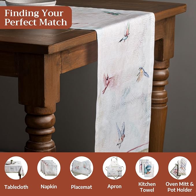 Maison d' Hermine Table Runner 100% Cotton 14.50" x 108" | Table Runners 108 - Image 4