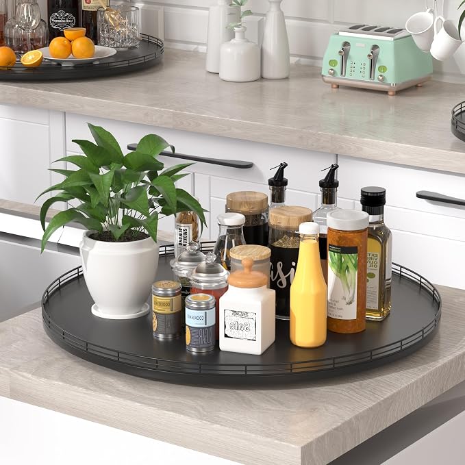 Oroyutor 24-Inch Extra Large Oak Lazy Susan - Image 5