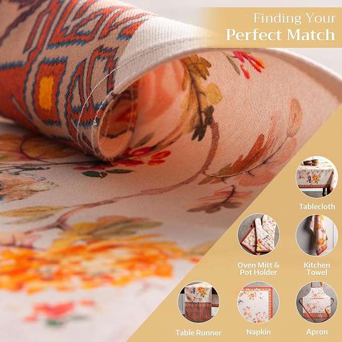 Maison d' Hermine Placemats Set of 4 Reusable 100% Cotton | Cloth Place Mats - Image 5
