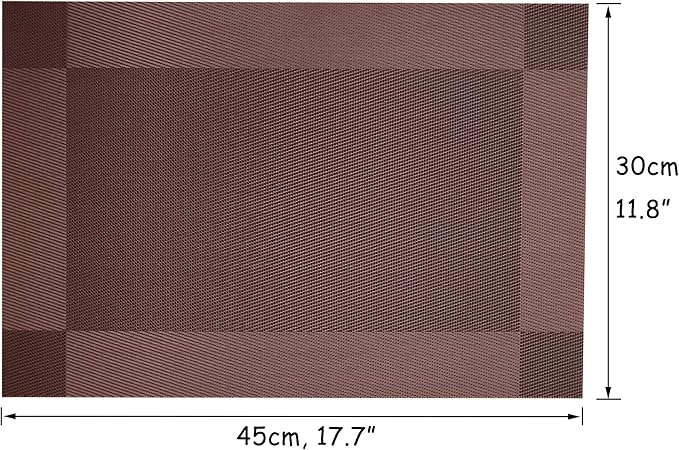 Table Placemats Dining Table Place Mats Set of 4 Heat Resistant Insulation - Image 6