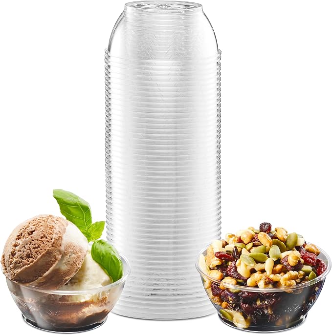 6 Oz Clear Mini Plastic Dessert Bowls Disposable Serving Bowls | Premium Hard - Image 5