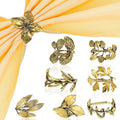 8 Pieces Herb Napkin Rings Set Vintage Leaf Napkin Holders Rings Glossy Holder by Cunhill