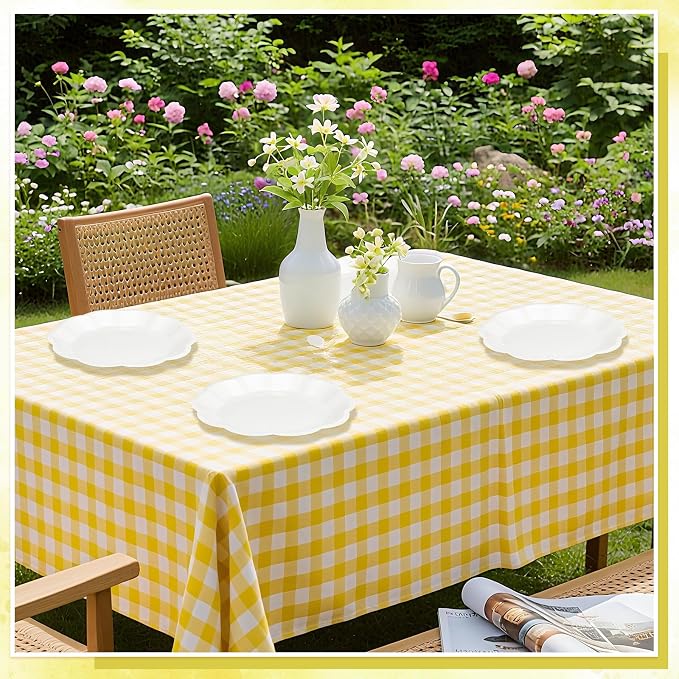 NatNarr 30 Pcs White Paper Plates, 9 Inch Scalloped Paper Plates Disposable - Image 8