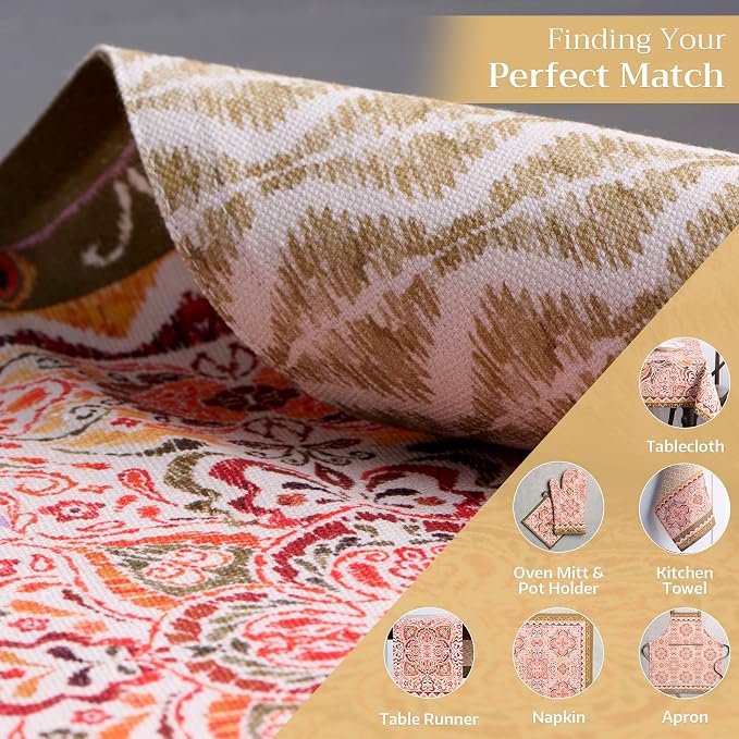 Maison d' Hermine Placemats Set of 4 Reusable 100% Cotton | Cloth Place Mats - Image 6