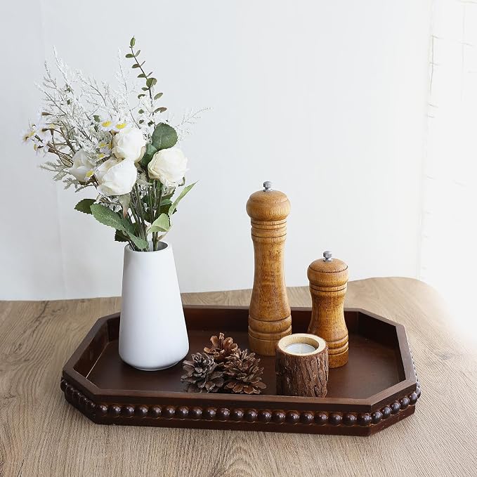 Hrastany Retro Brown Wood Serving Tray - Image 6