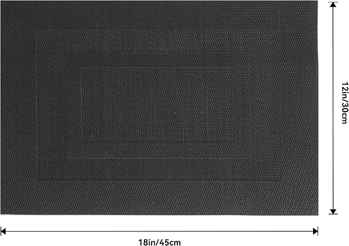 Leetaltree Black Frame Placemats Set of 12 - Image 9
