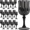 7OZ Plastic Wine Glasses, Reusable Vintage Goblets Unbreakable Drinking Glasses by Unknown