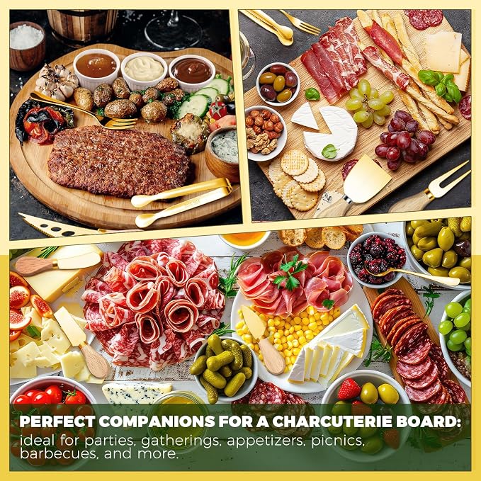 Charcuterie Boards Accessories Gold Charcuterie Utensils Cheese Butter Spreader - Image 6