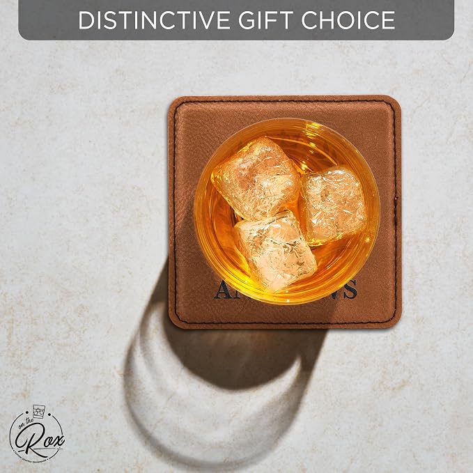 Personalized Leatherette Coasters - Image 4