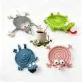 Splat Crochet Coasters, Splat Coasters, Funny Crochet Coasters, Crochet Animal by Unknown