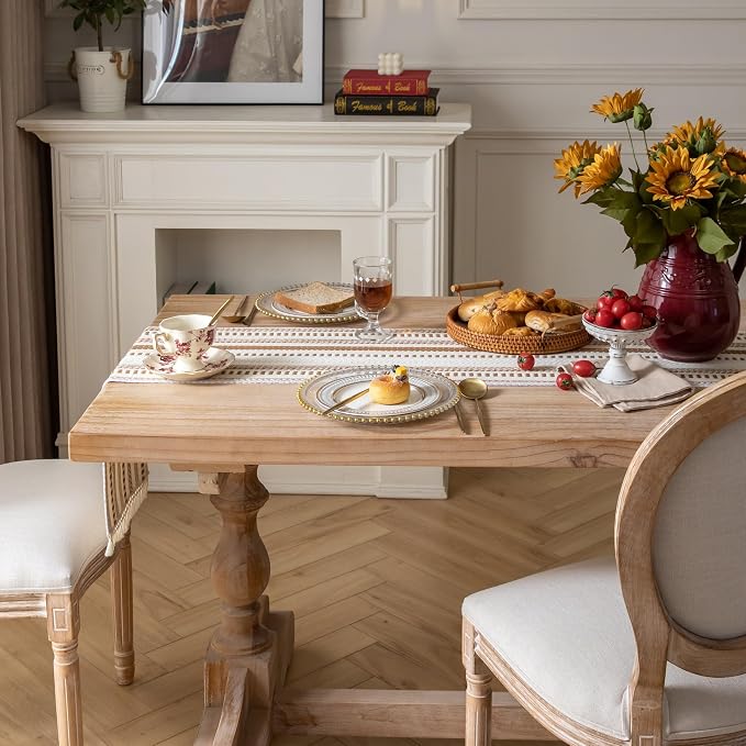Caflife Boho Table Runner 72 Inchs Long, Dining Room Home Decor - Image 7