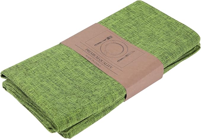Faux Cotton Linen Placemats Set of 6, Cloth Washable Farmhouse Dining Table Mats - Image 9