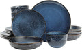 Gibson Elite Matisse 16-Piece Dinnerware Set – Double Bowl Reactive Glaze by GibsonHomewares