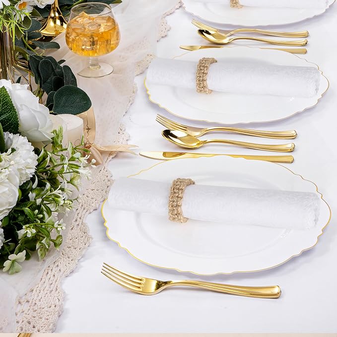 Meplait Napkin Rings Set of 12, Boho Napkins Holders Ring - Image 3