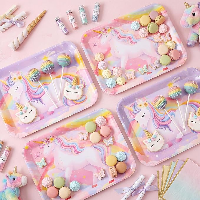 4 Pieces Unicorn Serving Trays - Image 6