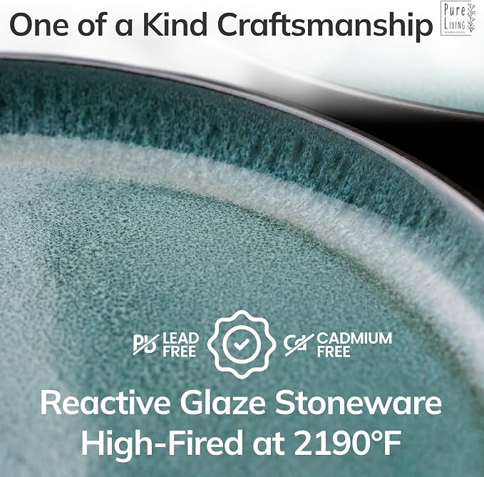 12 Piece Stoneware Dinnerware Set - Image 5