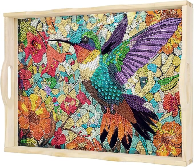 EWJRNSF Diamond Art Kits for Adults Wooden Serving Trays by EWJRNSFDiamondPainting