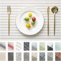 Placemats Set of 12 Vinyl/Plastic Woven Place Mats by Unknown