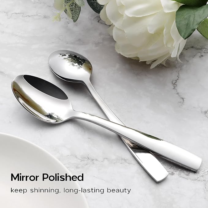 Onader 60 Piece Heavy Duty Silverware Set, Stainless Steel Flatware Cutlery Set - Image 6