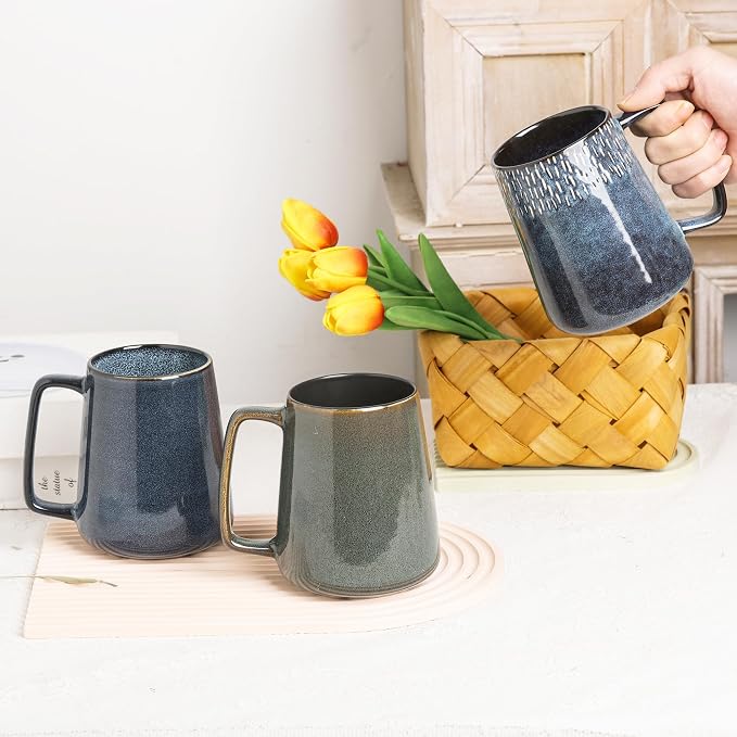 Large Ceramics Coffee Mugs, 24 OZ, - Image 6