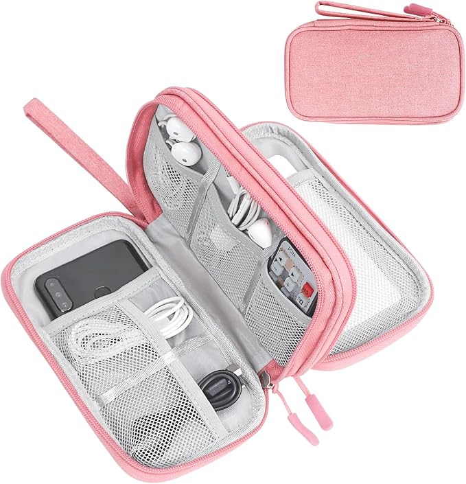 FYY Electronic Organizer, Travel Tech Pouch Bag, Waterproof, Double Layers by FYY
