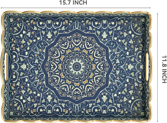 AGIOTA Coffee Table Trays for Living Room Serving Tray - Image 3