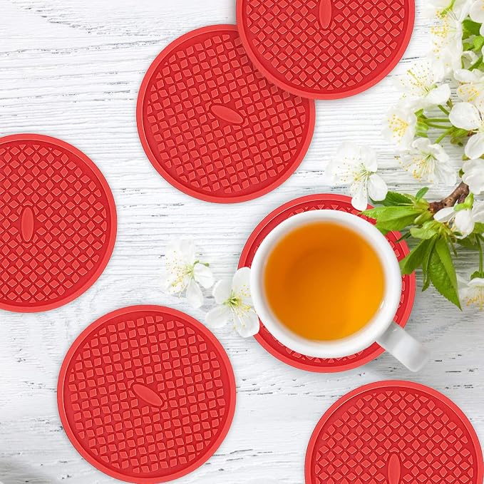 ME.FAN Silicone Coasters Thickened Drink Coasters - Image 2