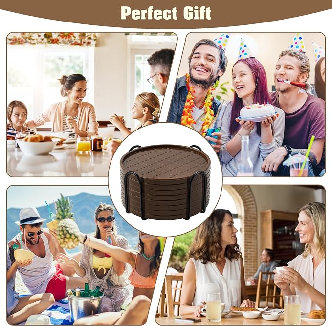 Coasters, Drink Coasters Set of 8 - Image 6