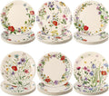 120 Pcs Vintage Wild Floral Paper Plates 7 Inch Floral Plates, Fall Summer by Umigy