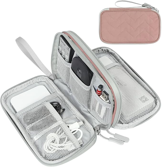 FYY Electronic Organizer, Travel Tech Pouch Bag, Waterproof, Double Layers by FYY
