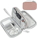 FYY Electronic Organizer, Travel Tech Pouch, Cable Organizer Pink Quilted | by FYY