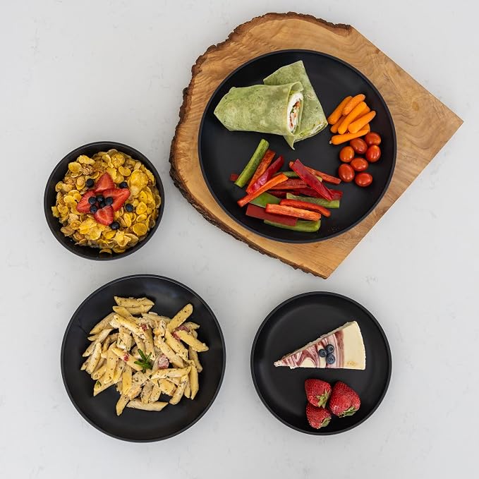 Grow Forward 16-piece Premium Wheat Straw Dinnerware Sets - Image 5
