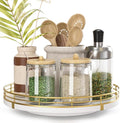 Oroyutor 9-Inch Wooden Lazy Susan Spice Organizer by Oroyutor