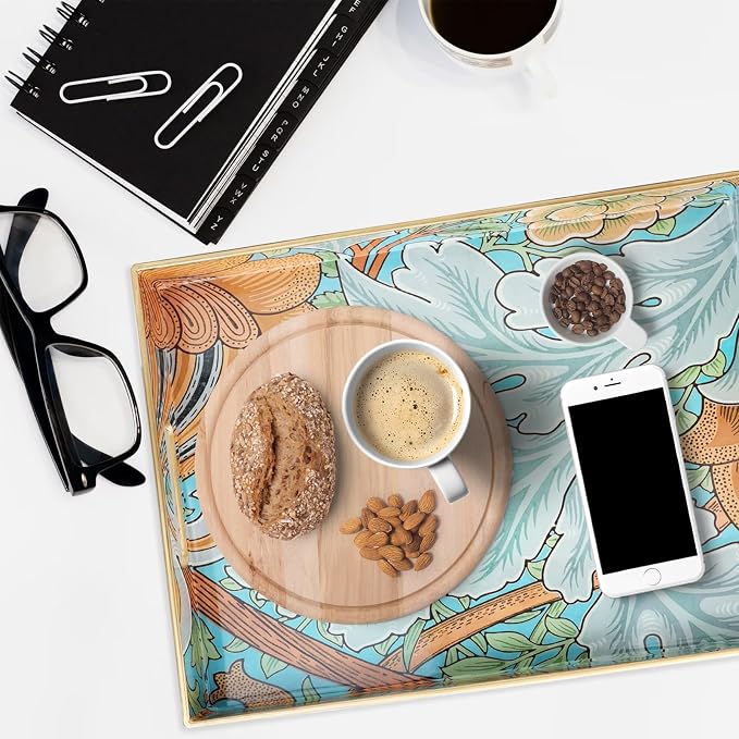 Spsyrine Serving Tray with Handles, Plastic Decorative Tray - Image 5