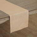 Solino Home 100% Linen Table Runner Beige, Classic Hemstitch 14 x 108 in | by SolinoHome