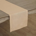 Solino Home 100% Pure Linen Dining Table Runner Beige Hemstitch, 14 x 72 in | by SolinoHome