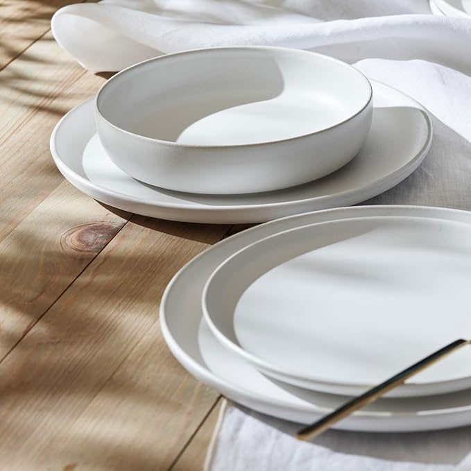 Porto by Stone Lain Macchio 12-Piece Premium Kitchen & Dining Dinnerware Set - Image 3