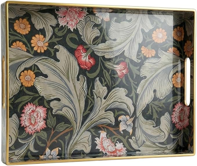 Vintage William Morris-Style Serving Tray by Zosenley
