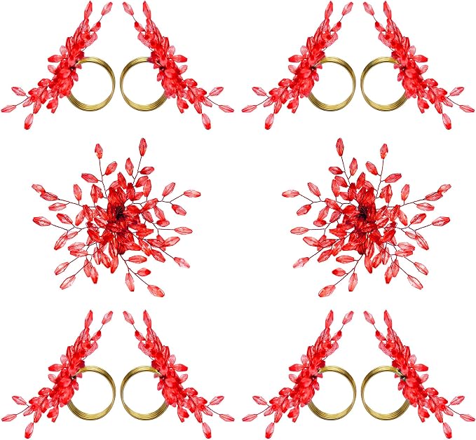 ITOS365 Christmas Napkin Rings Set of 12 - Image 2